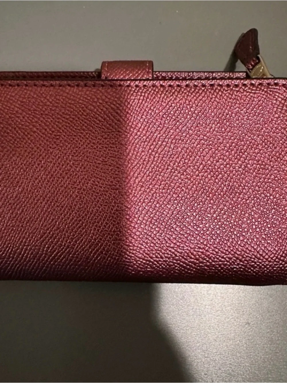 Coach Mini Surrey Satchel & Matching Wallet - Metallic Wine - F67242
